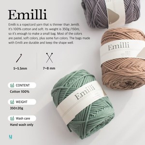 Hilo de ganchillo YARNA Emilli (350g) de colores vibrantes, lujoso, de estudio, ideal para principiantes, para abrigos de invierno, paquete grande, económico, para tejer. - Product Image 5