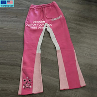 Pantalon de jogging évasé décontracté en toile légère avec taille élastique pour homme – Collection Designer Personnalisée