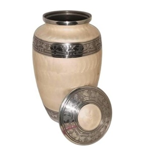 Urna funeraria para adultos hecha a mano 100% de Material puro ecológico, urna de cremación, urna de latón macizo para cenizas humanas - Product Image 1