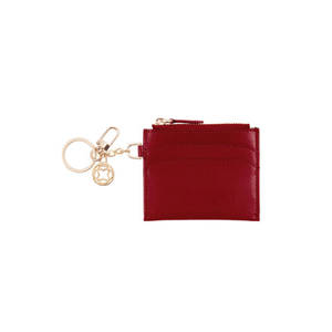 Tarjetero de Cuero Rojo con Cadena para Colgar - Product Image 2