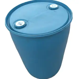 Top Blue Plastic Drum 55 gallon plastic drum with iron hoop