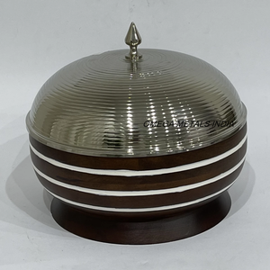 Cazuela árabe con acabado en plata de buena calidad con tapa, cazuela de gran venta, calentador de alimentos y olla caliente para vajilla - Product Image 1