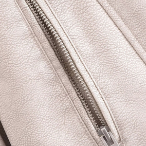 Chaquetas de Cuero Genuino con Cremallera Transpirable de Nuevo Estilo y Moda de Pakistán, Chaquetas de Cuero para Mujer Cómodas y de Buena Calidad - Product Image 6