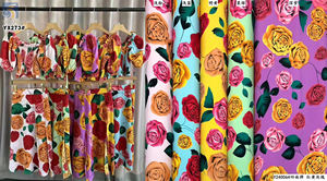 ผ้าโพลีเอสเตอร์พิมพ์ลายดอกไม้ ดีไซน์ยอดนิยม ขายส่ง YX273 พิมพ์ดิจิทัล สไตล์จีน - Product Image 3