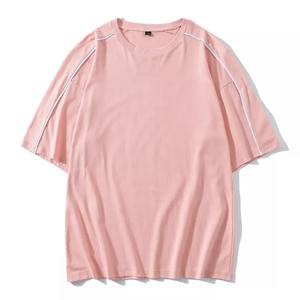 Camiseta Lisa bordada de gran tamaño con estampado de Jersey de algodón 100% para hombre, camiseta teñida de talla grande transpirable personalizable para hombre - Product Image 5