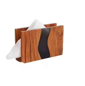 Large handcrafted wooden <b>tissue</b> <b>box</b> plain eco friendly rectangular design polished finish suitable for home and workplace - Product Image 4