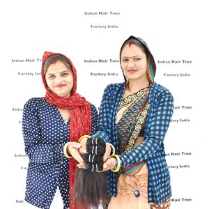 Extensiones de cabello humano Remy indio recto sedoso virgen Natural 100% opción económica de estilo súper ondulado de Color negro sin procesar - Product Image 3