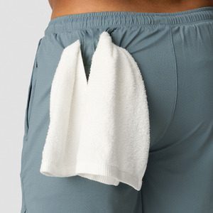 Short d'entraînement doublé de compression blanc personnalisé OEM pour hommes séchage rapide Tennis Sports Gym Basketball Couverture Summer Workout Gym Solid - Product Image 3