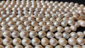 Hebras de perlas cultivadas de arroz de agua dulce blanco de alta calidad, cuentas naturales sin tratar para hacer joyas, cambio de Color, DIY, sueltas - Product Image 5