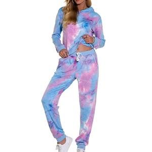 Conjunto de chándal gráfico multicolor para mujer, jersey con estampado de sublimación, Sudadera con capucha, ropa de calle Hip Hop para parejas, chándales para correr - Product Image 3