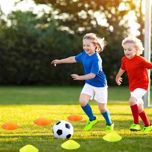 Cônes d'agilité numérotés en PVC souple et en HDPE de qualité personnalisés, marqueurs de vitesse pour l'entraînement au football, flexibles - Product Image 5