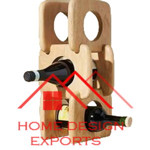 Estante de madera de último diseño para soporte de cerveza y vino Con diferentes compartimentos en accesorios de barra decorativos con acabado Natural - Product Image 6