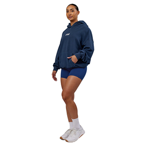Sweat à capuche écologique à séchage rapide pour femmes Vintage mode haute qualité 100% coton lavé au soleil délavé durable hiver avant Logo - Product Image 2