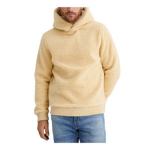 Fleece <b>Sherpa</b> <b>Hoodie</b> <b>Men's</b> Winter Customized Logo Moisture Wicking Breathable Cotton Blended Wholesale Low Price Newest Style - Product Image 1