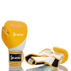 Guantes de Boxeo de Cuero al por Mayor 2024, Guantes de Entrenamiento y Sparring, Diseño de Logotipo Personalizado, Absorción de Humedad, Cierre de Gancho y Bucle, Muay Thai - Product Image 3