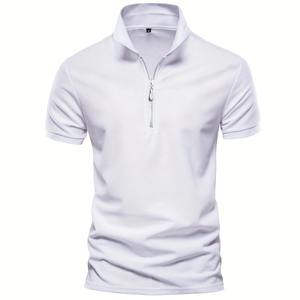 Polo de Manga Corta para Hombre, Estilo Coreano, Camiseta de Media Manga Informal con Rayas y Logotipo Bordado - Product Image 5
