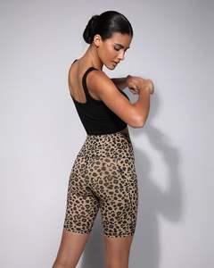 ชุดออกกำลังกายเอวสูงไร้ตะเข็บสำหรับผู้หญิงกางเกงขาสั้นสำหรับนักปั่นจักรยานควบคุมหน้าท้องมีกระเป๋า - Product Image 4