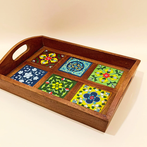 Handmade Modern Style Wooden Serving Tray for Hotel Kitchen & Restaurant at a Reasonable Rate From Indian Exporter - Product Image 3