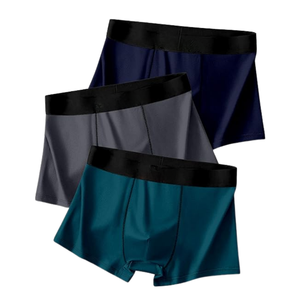 Calzoncillos Boxer de Tiro Medio para Hombre, Precio al por Mayor, Algodón Cómodo, Transpirable, Ecológico, Fabricante OEM, Venta al por Mayor Global - Product Image 2