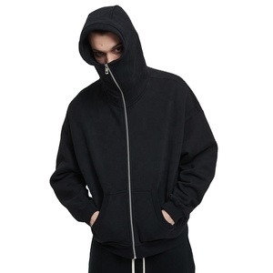 Wholesale 2024 New <b>Jacket</b> Fashion Winter <b>Thick</b> Zip Up Hooded <b>Jacket</b> High Quality Blank <b>Fleece</b> Hoodies For ManDDP Shipping - Product Image 2
