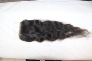 Extensions de cheveux humains indiens vierges Remy avec lace closures saines, douces et droites, de couleur naturelle, fabriquées à la main - Product Image 5