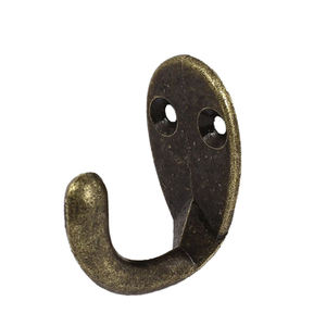 Crochets muraux en métal en fer de conception classique nickelé pour la maison décorations de salon manteau chapeau clés crochets faits à la main, crochet de salle de bain - Product Image 6