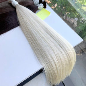 Extensions de cheveux en vrac au prix de gros, cheveux humains vietnamiens double noyés 100 grammes, couleurs claires 32 pouces - Product Image 1