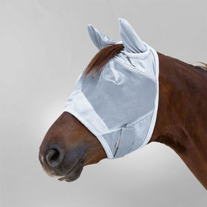 Masque anti-mouches pour cheval confortable et extensible avec un ajustement sécurisé, en maille respirante, protection intégrale du visage pour une utilisation quotidienne en extérieur, culottes - Product Image 6