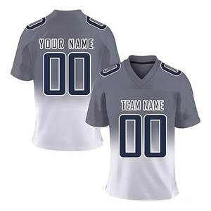 Vente en gros 100% maillots de football américain en polyester broderie imprimée sublimée personnalisée uniformes de club d'équipe unis vierges sports - Product Image 3