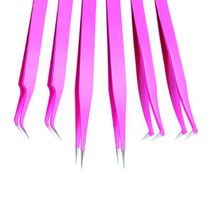 Juego de pinzas para pestañas con etiqueta personalizada de calidad superior de gran oferta, 6 piezas con punta puntiaguda, precio competitivo para instrumentos de belleza - Product Image 6