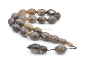 Cuerno de búfalo REAL Oración islámica 33 Cuentas Tasbih Misbaha Rosario musulmán Tasbih 33 Sibha Cuentas DE PREOCUPACIÓN Regalo musulmán 8mm Tasbih Por FWE - Product Image 6