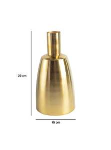 Florero de mesa de Metal dorado moderno, gran cantidad de alta calidad, decoración festiva moderna única Vintage, uso decorativo para el hogar - Product Image 3