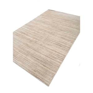 พรมขนสัตว์ทอมือสีเบจและสีน้ำตาลลายทาง ขนาด 9x12 ฟุต รูปทรงสี่เหลี่ยมผืนผ้า สำหรับห้องโถงหรือห้องนั่งเล่น รุ่น Hwl-200 - Product Image 2