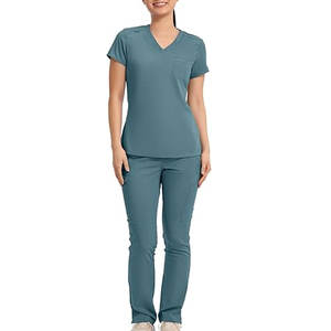 ชุดยูนิฟอร์มพยาบาลหญิงคุณภาพสูงระดับมืออาชีพ สวมใส่สบาย เหมาะสำหรับงานโรงพยาบาล งานด้านการดูแลสุขภาพประจำวัน - Product Image 1