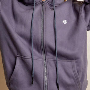 Sweats à capuche surdimensionnés personnalisés pour femmes, vente en gros, logo personnalisé, marque privée, ensemble de vêtements de rue en molleton à fermeture éclair pour les marques de vêtements américaines - Product Image 6