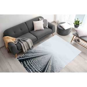 Tapis imprimé moderne : Tapis antidérapant pour salon, tapis doux non tissé - Product Image 1