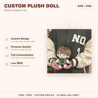 Poupée en peluche Kpop personnalisée CE CPC, poupée en coton rembourrée personnalisée 20cm, votre propre design, fabrication OEM ODM, vente en gros