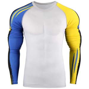 Custom Top Quality Designs Rash Guard Whole Sales Cheap High Quality BJJ and MMA Rash Guard Jiu Jitsu Rash Guard - Product Image 2