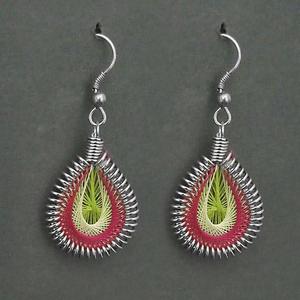 Tip Top Fashions 1316102C aleación de cobre pendientes colgantes de borla religiosa gota de hilo múltiple chapado en rodio para fiestas - Product Image 1