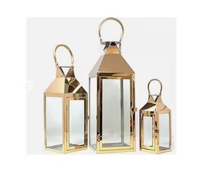 Fil de métal fini nickel argent et lanterne à bougie en verre Fabricant et exportateur Nouveau design lanterne suspendue en métal et en verre - Product Image 4