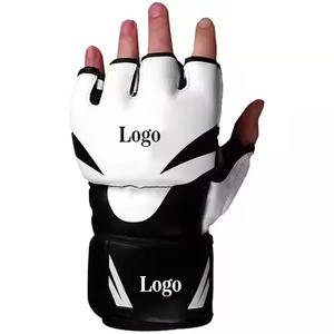 Gants de MMA en cuir PU professionnels en gros avec protection UV, logo personnalisé et usage commercial - Haute qualité - Product Image 1