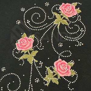 New Arrival Custom Design Women <b>Rhinestone</b> Sweatshirts s Factory Direct Sale Women <b>Rhinestone</b> Sweatshirt In Breathable <b>Fabric</b> - Product Image 3