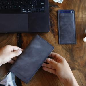 Portefeuille en cuir véritable durable avec blocage RFID pour hommes et femmes - Product Image 3