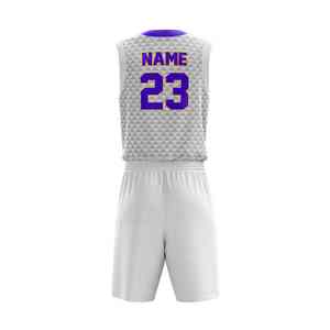 Conception d'uniforme de basket-ball d'équipe personnalisé Impression par sublimation Tissu extensible respirant de qualité supérieure adapté au match - Product Image 2