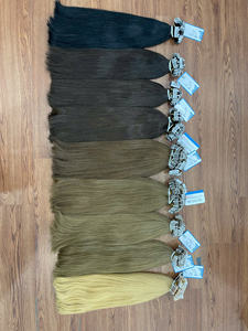 Extensions de cheveux à clipser lisses très vendues, nombreuses couleurs, 100% cheveux humains vietnamiens, fournisseur en gros - Product Image 4