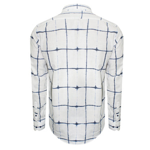 Camisas de vestir informales de alta calidad para hombre, venta al por mayor, logotipo personalizado, diseño transpirable, cuello levantado - Product Image 5