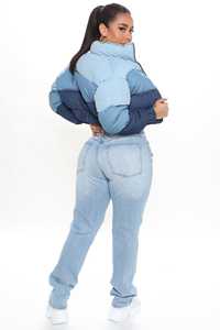 Logo personnalisé Vêtements d'hiver Veste bouffante Manteau Femmes Veste bouffante Hip Hop - Product Image 3