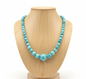 Collier tibétain en argent 925 de haute qualité de 18 pouces pour femmes, design géométrique noué à la main, tendance, perles de pierre de labradorite naturelle - Product Image 5