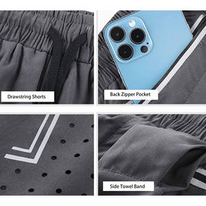 Nouveaux shorts de sport d'été pour hommes séchage rapide Double couche décontracté hommes en plein air course Fitness pantalon de basket-ball - Product Image 4