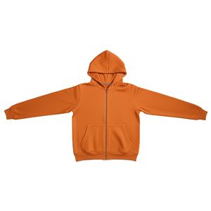 Sudadera con capucha para hombre de mezcla de algodón básico de alta calidad, sudaderas con cremallera de gran tamaño con logotipo personalizado para hombres, sudaderas con cremallera 2025 para adultos - Product Image 4